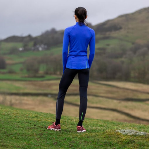 Blue Inov-8 Train Elite Long Sleeve Half Zip Mid Layer Women's
