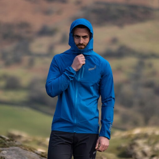Inov-8 Blue Stormshell Waterproof Jacket Men's
