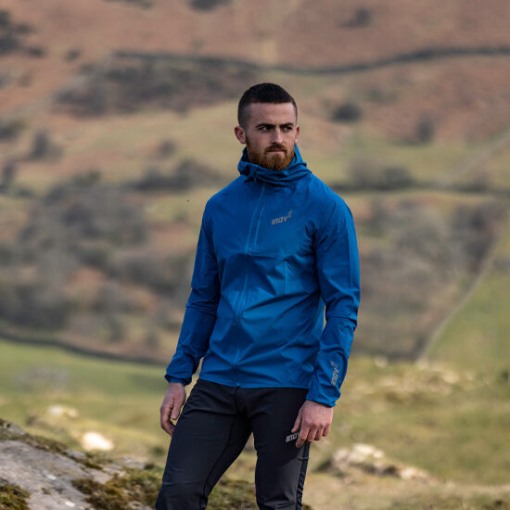 Inov-8 Blue Stormshell Waterproof Jacket Men's