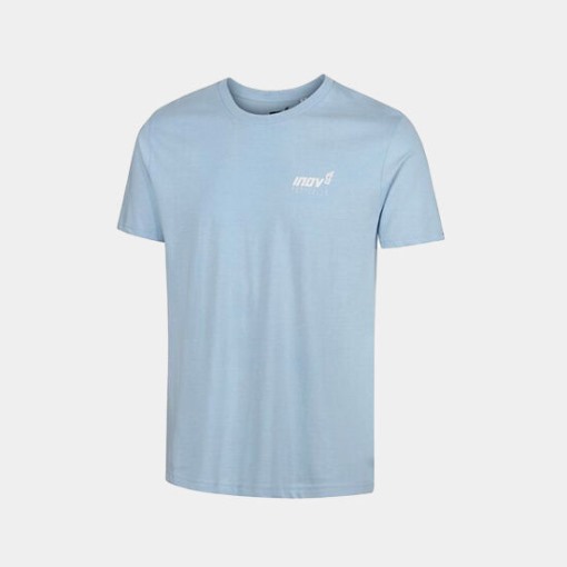 Inov-8 Light Blue Organic Cotton T-Shirt ''Forged'' Men's