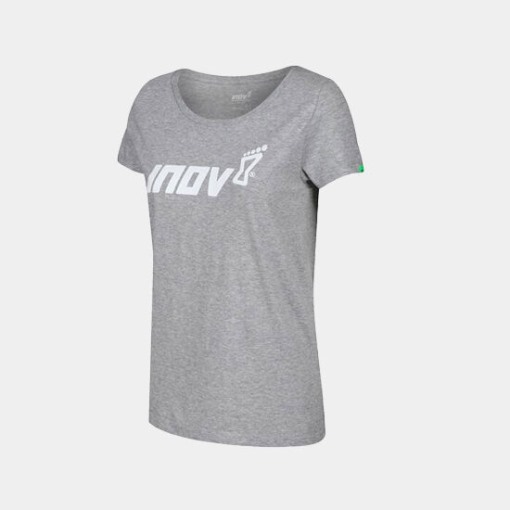 Organic Cotton T-Shirt ''Inov-8'' Women's Light Grey