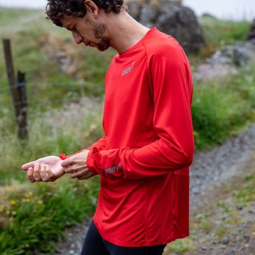 Base Elite Long Sleeve Base Layer Men's 3.0 Inov-8 Red