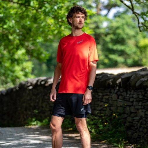 Base Elite Short Sleeve Base Layer Men's 3.0 Inov-8 Red