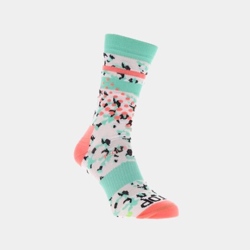 Coral-Green Inov-8 F-Lite Crew Sock