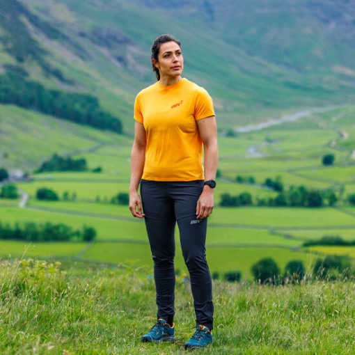 Inov-8 Graphic T-Shirt Ss ''Skiddaw'' Women's Yellow