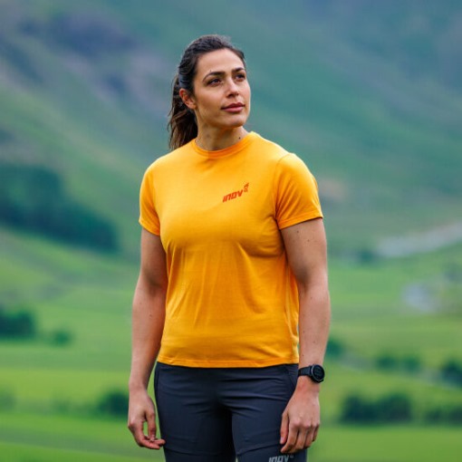 Inov-8 Graphic T-Shirt Ss ''Skiddaw'' Women's Yellow