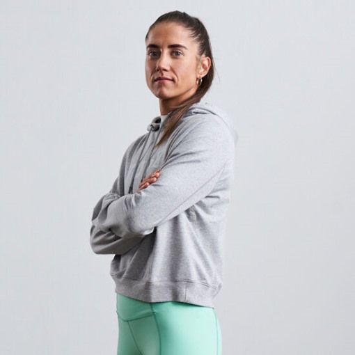 Inov-8 Light Grey F-Lite Cropped Hoodie Women's