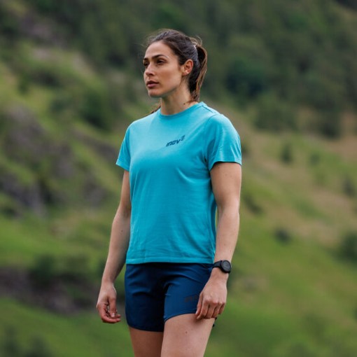 Inov-8 Teal Graphic T-Shirt Ss ''Brand'' Women's