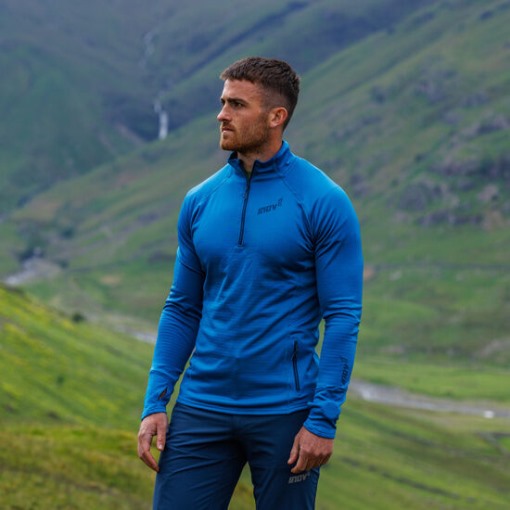 Inov-8 Venturelite Mid Half Zip Men's Blue