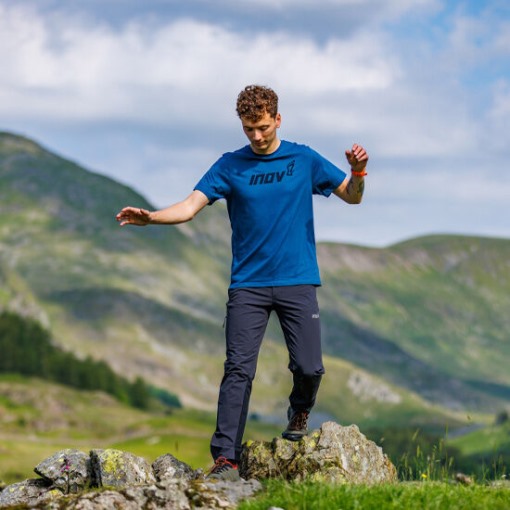 Navy Graphic T-Shirt Short Sleeve ''Inov-8'' Men's