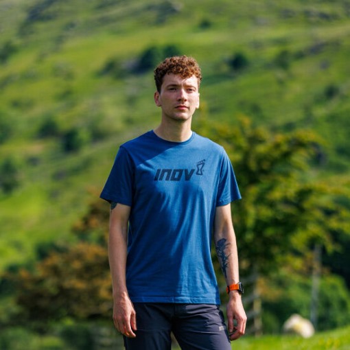 Navy Graphic T-Shirt Short Sleeve ''Inov-8'' Men's