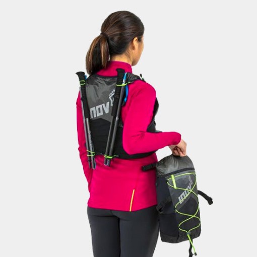 Black-Green Inov-8 Race Ultra Pro 2In1 Vest