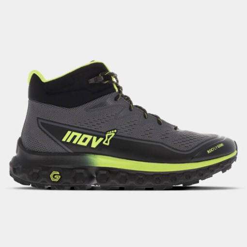 Inov-8 Grey-Black-Yellow Rocfly G 390 Men's