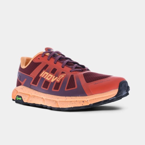 Red-Burgundy-Orange Inov-8 Trailfly G 270 Women's